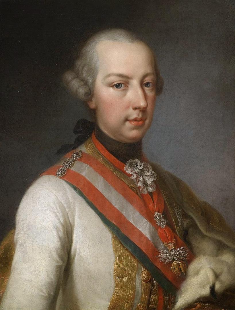 Portretului împăratulșui Iosif al II (1741-1790) realizat de pictorul Joseph Hickel (apud http://www.wikiwand.com/ro/Iosif_al_II-lea_al_Sf%C3%A2ntului_Imperiu_Roman)